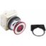Push-Button Switch, 30 mm Mounting Hole Dia, Maintained, Red Pushbutton, Maintained, 9001KR9P35R