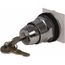 Selector Switch, 2 Positions, Maintained (MA), 600V, Black Knob & Push Button, 9001KS12K1