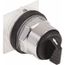Selector Switch, 3 Positions, Maintained (MA), 600V, Black Knob & Push Button, 9001KS49B