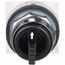 Selector Switch, 3 Positions, Momentary (MO), 600V, Black Knob & Push Button, 9001KS52B