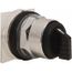 Selector Switch, 3 Positions, Momentary (MO), 600V, Black Knob & Push Button, 9001KS53B