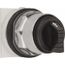 Selector Switch, 3 Positions, Momentary (MO), 600V, Black Knob & Push Button, 9001KS62B
