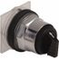 Selector Switch, 3 Positions, Momentary (MO), 600V, Black Knob & Push Button, 9001KS73B