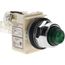 120 V Green Lens LED Press-to-Test Indicating Light Octagonal Lens, Screw Clamp, 9001KT38LGG31