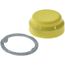 Pushbutton Switch Boot Yellow, Round Button, Nonilluminated, 9001KU6