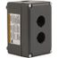 2 Hole, 30mm Hole Diameter, Aluminum Pushbutton Switch Enclosure, 9001KY2