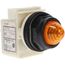 120 VAC White Lens Incandescent Pilot Light, Screw Clamp, 9001SKP1A9