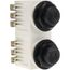 Push-Button Switch, 30 mm Mounting Hole Dia, Momentary, 600VAC, 9001SKRU5