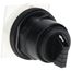 Selector Switch, 3 Positions, Maintained (MA), Black Knob & Push Button, 9001SKS46B