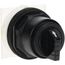 Selector Switch, 3 Positions, Momentary (MO), Black Knob & Push Button, 9001SKS52B