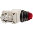 24 V Red Lens LED Press-to-Test Indicating Light Octagonal Lens, Screw Clamp, Vibration Resistant, 9001SKT35LRR31