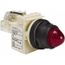 120 V Red Lens LED Press-to-Test Indicating Light, 9001SKT38LRR9