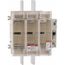 3 Pole, 600 Volt, 200 Amp, Pressure Plate Fuse Holder Compatible with J Class, 196mm Wide Fuse, GS2MU3N
