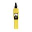 Pendant Control Station, Momentary, 2NO/2NC, Up Arrow & Down Arrow 2 Pushbutton Operators, Flush Push Button Operator, Yellow, XACA207