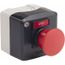 Push-Button Control Station, Momentary, NC, Stop 1 Pushbutton Operator, Mushroom Head Operator, 13 & 4X NEMA Rating, Red, XALD164H29H7