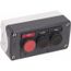 Push-Button Control Station, Momentary, 2NO/NC, Open, Close & Stop 3 Pushbutton Operators, Flush Push Button Operator, 13 & 4X NEMA Rating, Gray, XALD321S1H7