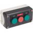 Push-Button Control Station, Momentary, 2NO/NC, Open, Close & Stop 3 Pushbutton Operators, Flush Push Button Operator, 1, 13, 4 & 4X NEMA Rating, Gray, XALD351H29H7