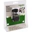 Selector Switch with Contact Blocks, 3 Positions, Maintained (MA), Black Lever, XB4AS2