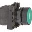 Green Push-Button Switch, 22 mm Mounting Hole Dia, Momentary, NO, XB5AA3311