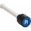 Push-Button Switch, 22 mm Mounting Hole Dia Round, Blue Pushbutton, Nonilluminated, XB5AA86102