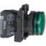250 V Green Lens LED Pilot Light, Screw Clamp, XB5AV63