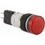 48-120 VAC/VDC Red Lens LED Pilot Light, Quick Connect Connector, XB6AV4GB