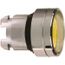 Push-Button Switch, 22 mm Mounting Hole Dia, Momentary, Round, Yellow Pushbutton, Nonilluminated, Momentary, ZB4BA56