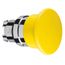 Push Button, Harmony XB4, 40mm, Yellow, Mushroom, ZB4BC5