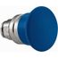 Push-Button Switch, 22 mm Mounting Hole Dia, Momentary, Round, Blue Pushbutton, Nonilluminated, Momentary, ZB4BC6