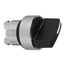 Head for Selector Switch, Harmony XB4, 22mm, Black, ZB4BD4