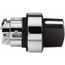 3 Position Selector Switch, Momentary (MO), Black Handle NEMA13 & 4X, ZB4BD7