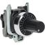 22mm, White Markings, Selector Switch Head and Mounting Base, ZB4BD912