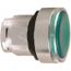 Green Push-Button Switch, 22 mm Mounting Hole Dia, Maintained, Illuminated, LED, ZB4BH033