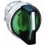 3 Position Selector Switch, Maintained (MA), Green Handle NEMA13 & 4X, ZB4BK1333