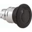 Push-Button Switch, 22 mm Mounting Hole Dia, Maintained, Round, Black Pushbutton, Nonilluminated, Maintained, ZB4BS52
