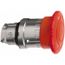 Push-Button Switch, 22 mm Mounting Hole Dia, Maintained & Momentary, Round, Red Pushbutton, Maintained, Momentary, ZB4BS844