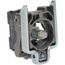 110-120 VAC at 50/60 Hz White Lens LED Indicating Light, ZB4BVG1