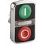 Push-Button Switch, 22 mm Mounting Hole Dia, Momentary, Illuminated, LED, ZB4BW7A3741