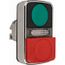 Push-Button Switch, 22 mm Mounting Hole Dia, Momentary, Illuminated, LED, ZB4BW7L3740