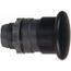 Push-Button Switch, 22 mm Mounting Hole Dia, Momentary, Round, Black Pushbutton, Nonilluminated, Momentary, ZB5AC2