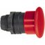 Push-Button Switch, 22 mm Mounting Hole Dia, Momentary, Round, Red Pushbutton, Nonilluminated, Momentary, ZB5AC4