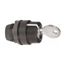 Selector Switch, 2 Positions, Momentary (MO), Black Key, ZB5AG6