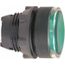 Green Push-Button Switch, 22 mm Mounting Hole Dia, Maintained, Illuminated, ZB5AH033
