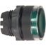 Green Push-Button Switch, 22 mm Mounting Hole Dia, Momentary, Illuminated, ZB5AW33