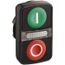 Push-Button Switch, 22 mm Mounting Hole Dia, Momentary, Illuminated, LED, ZB5AW7A3741