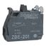 Contact Block, Harmony XB4, Silver Alloy, 1NO, ZBE201