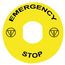 Marked Legend, Harmony XB4, 90mm, Yellow, ZBY8330