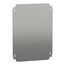 Plain Mounting Plate, for Electrical Enclosure, H400xw300mm, Galvanised Steel