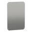 Plain Mounting Plate, for Electrical Enclosure, H600xw400mm, Galvanised Steel