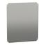 Plain Mounting Plate, for Electrical Enclosure, H500xw600mm, Galvanised Steel